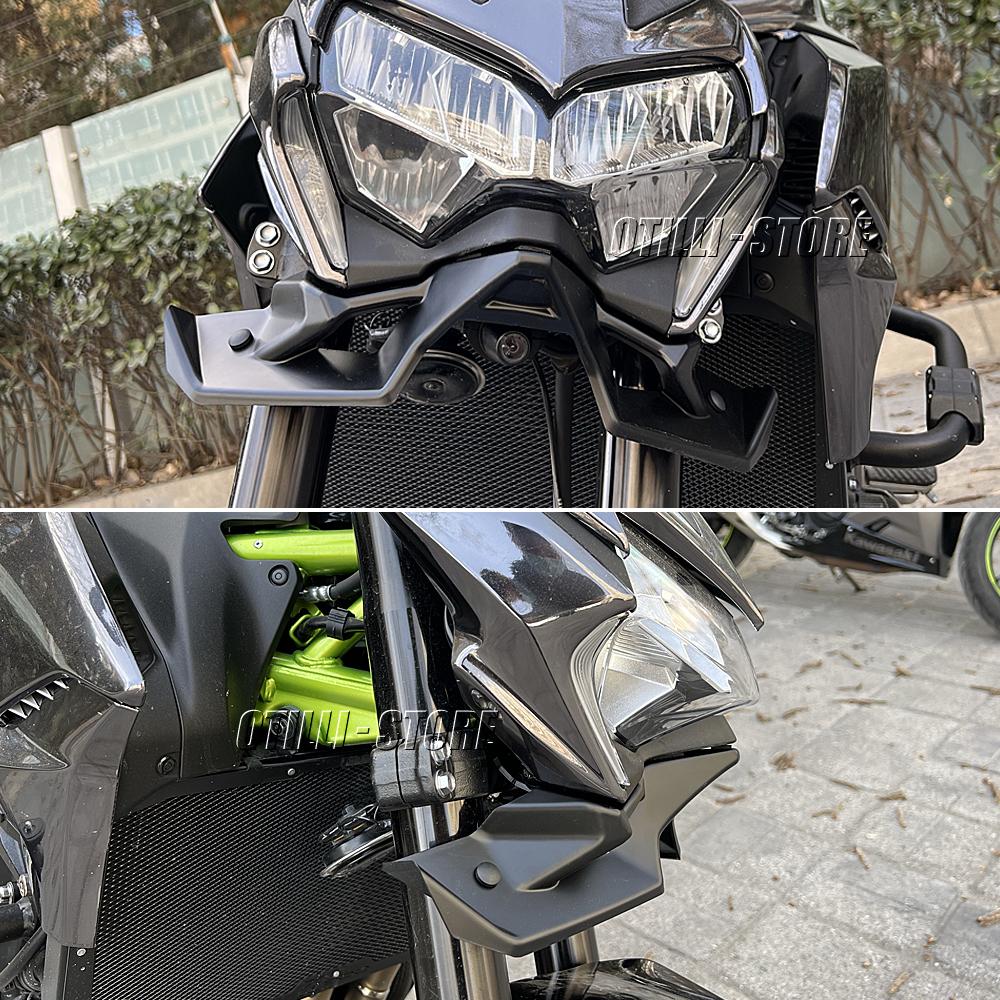New ABS Naked Front Spoiler Winglet Aerodynamic Wing Kit Spoiler For KAWASAKI Z900 Z 900 Motorcycle Accessories