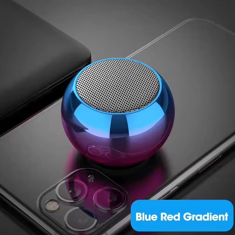 Беспроводной Bluetooth-динамик Портативный маленький стальной пистолет из металла Тяжелый стереофонический сабвуфер объемного звучания Открытый мини-маленький Bluetooth-динамик