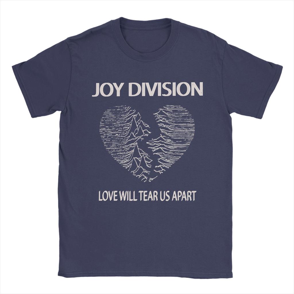 Мужская Женская Joy Division Любовь разорвет нас на части Футболка 100% Хлопок Одежда Смешная С коротким рукавом Круглый вырез Футболка