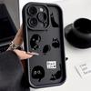 LZ11 cat милый художественный дизайн силиконовый чехол для телефона iPhone 11 13 14 15 16 Pro Max 7 8 16 Plus 12 mini XS Max XR противоударный задний чехол