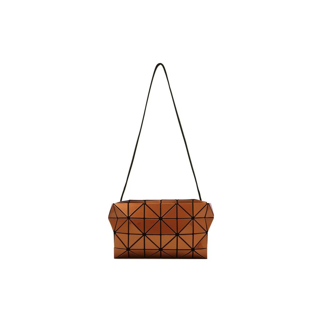 ISSEY MIYAKE CartonSlash Artificial Leather Pillow Bag, Box Bag, Shoulder Bag, Crossbody Bag Unisex Dark Orange BB23-AG432-33