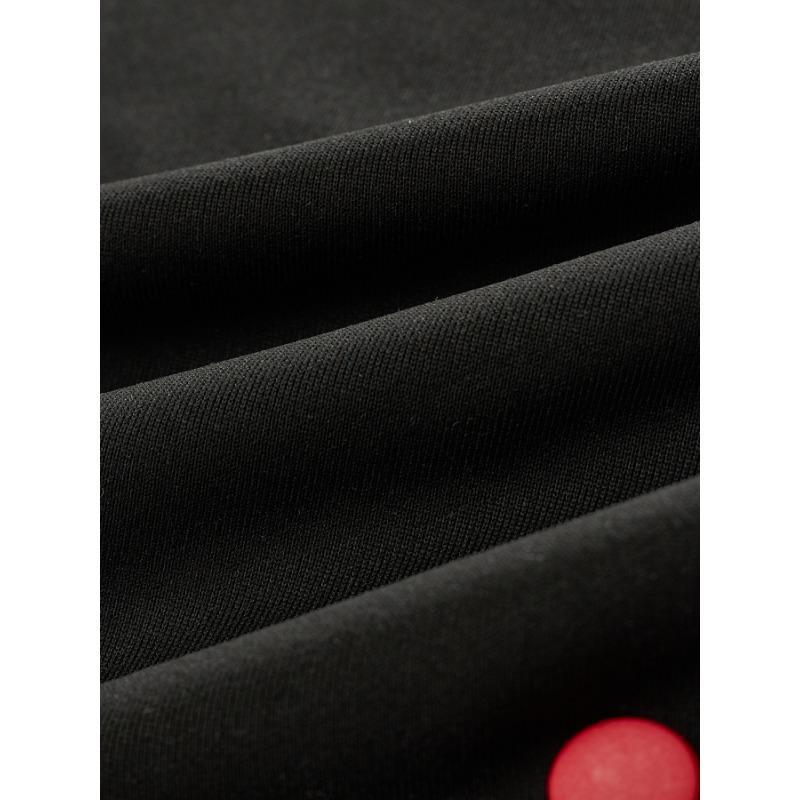 Men's SweatpantsNew Men's Buttoned Webbing Casual Pants Funky Straight Pants Outdoor Trousers