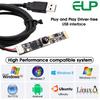 16MP USB ELP 4K USB Webcam Module with Microphone for Ultra Mini Light Security PC CCTV Laser Compatible with and Mac OS Camera, Autofocus, Computers,