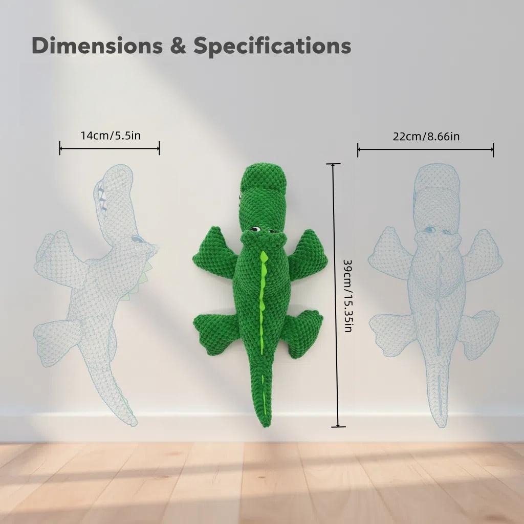 Большие крокодилы для собак Игрушки Прочные Неубиваемые Плюшевые Большая Звуковая Игрушка для Собак с Пищалкой Маленькие Сырые Собаки Грызут Щенки Товары для Питомцев