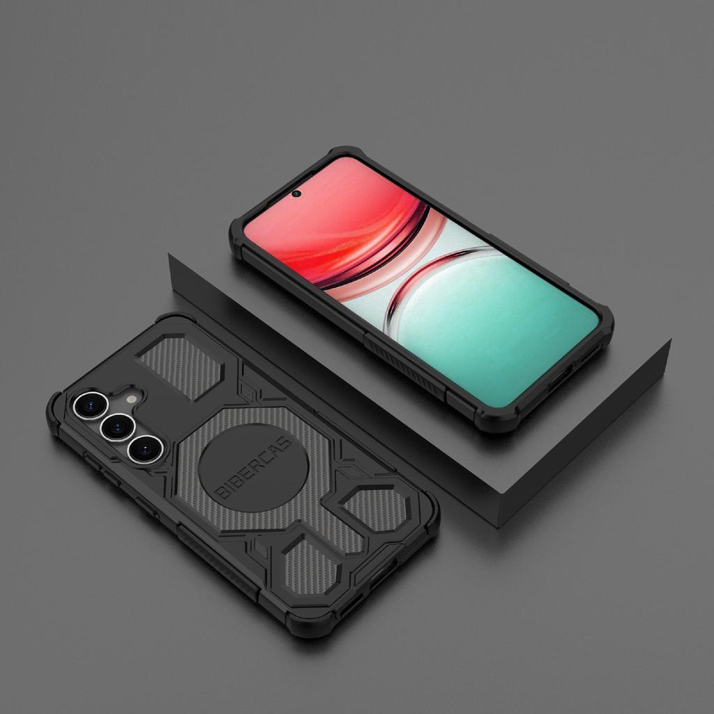 BIBERCAS J-16 Series For Samsung Galaxy S25+ Case Compatible with MagSafe Anti Drop TPU+PC Phone Cover