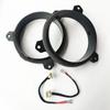 2pcs Ado Modification 6.5 Inch Speaker Adapter Mount with Lossless Wire Harness for Toyota RAV4 Prado Highlander Lexus