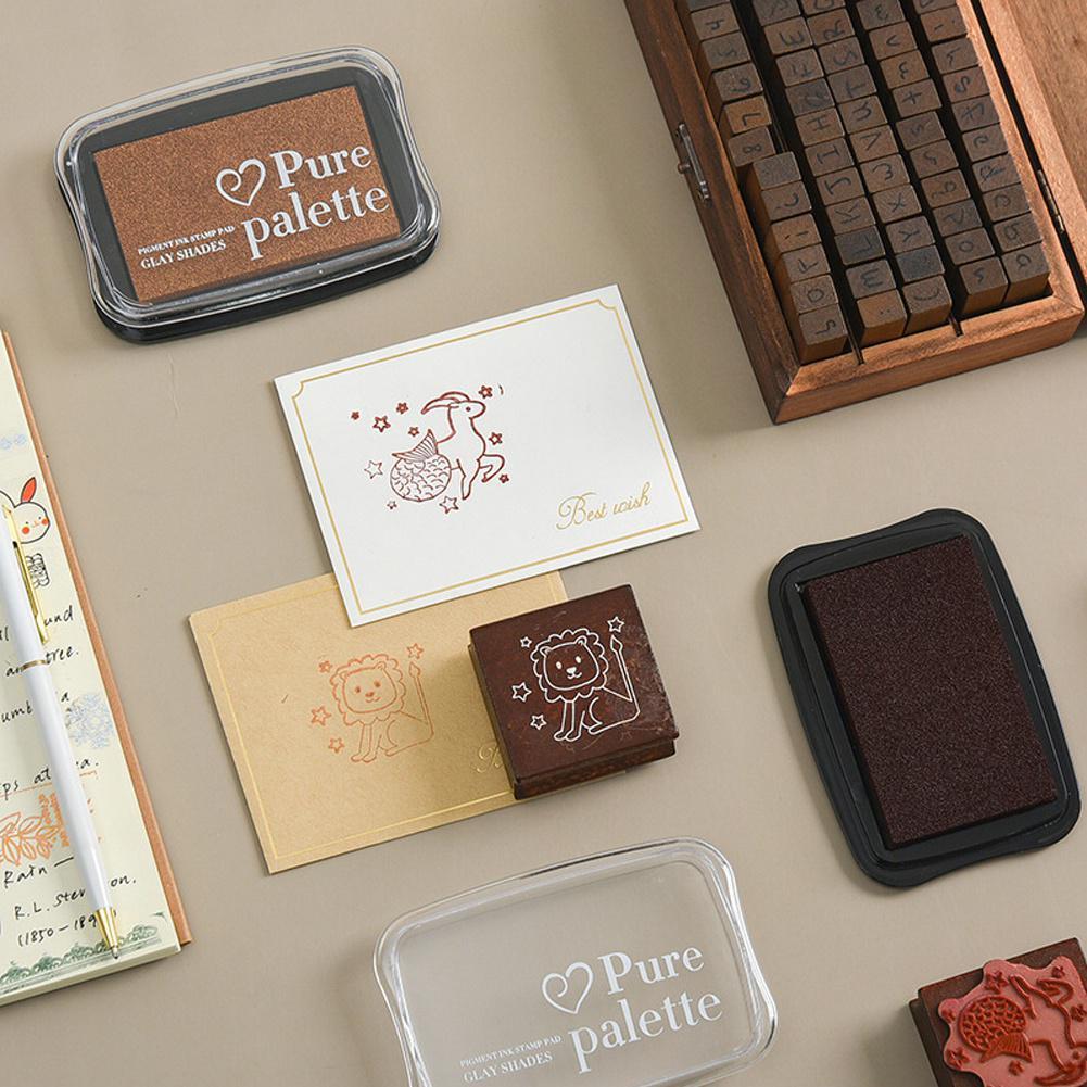 Винтажные подушечки для чернил большого размера для штампов, поделки своими руками, подушечки для штампов для скрапбукинга, резиновые деревянные штампы, бумажные подушечки для чернил