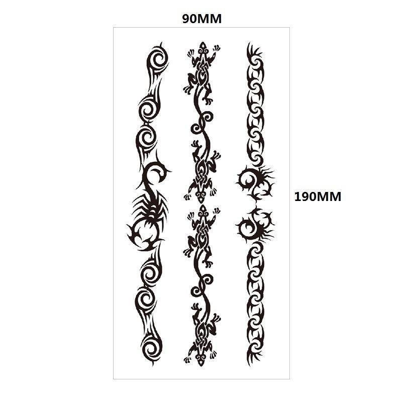 Английский Татуировка Наклейка Перо Красная Губа Тотем Рука Круг Набор Моделирование Водонепроницаемый Татуировка Наклейка