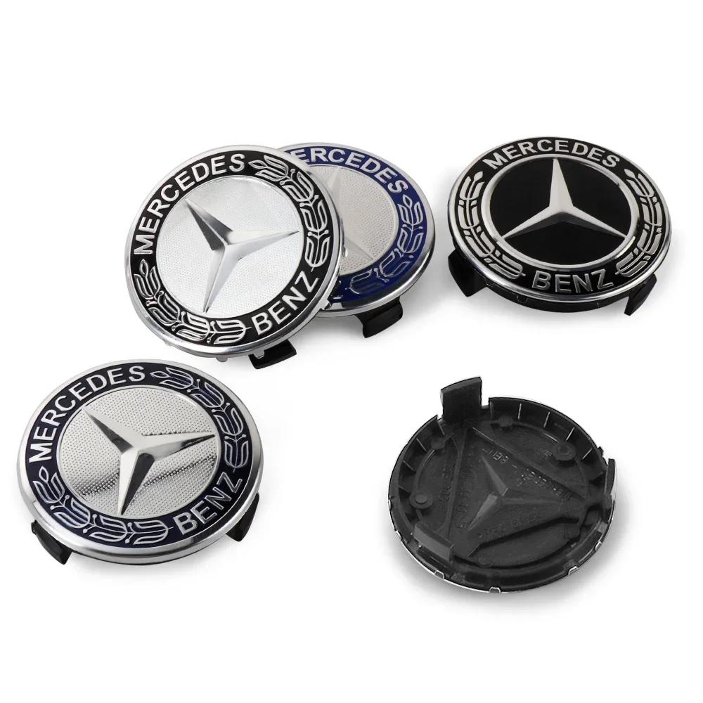 Автомобильная наклейка Для Benz Горячая 75 мм Колпачки центральных ступиц колес Автомобильный значок Аксессуары Для Mercedes Benz Maybach AMG W212 W213 CLE CL G