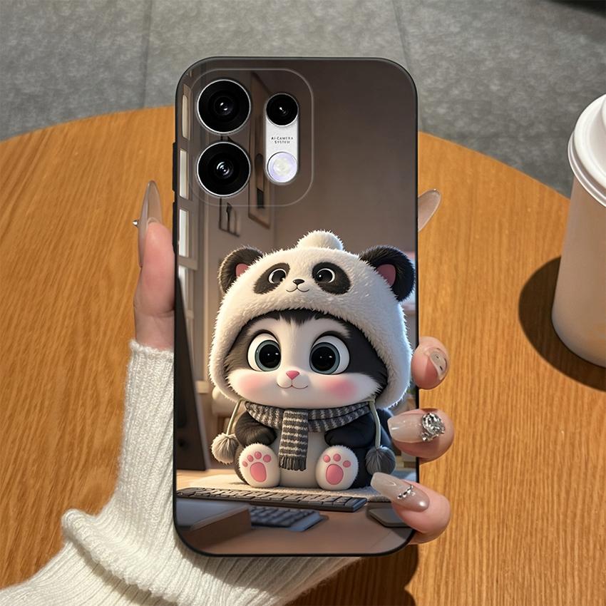 Чехлы Для Oppo Reno16 15 14 13 12 F 15c 16c Reno15 16 Pro Телефон Бампер Модный Леопардовый Кружевной Узоры Бабочки Матовый Силиконовый Защита от Отпечатков Пальцев Корпус