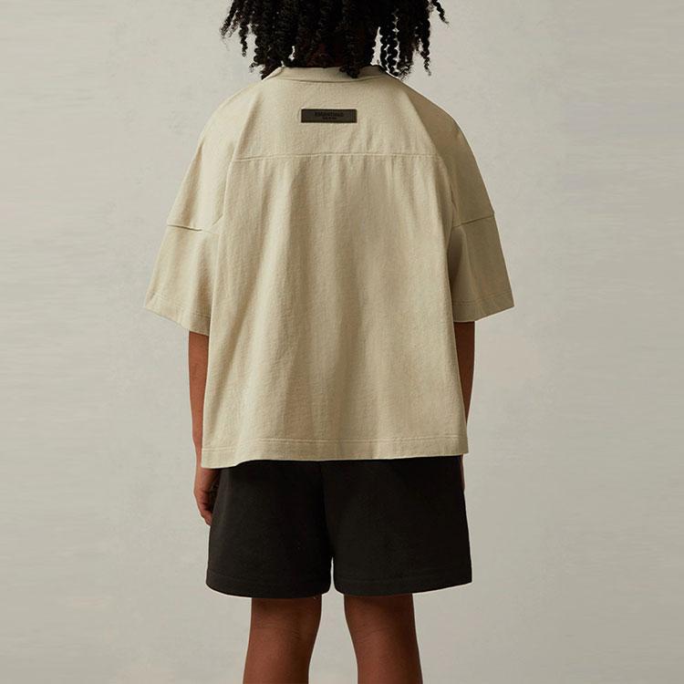 Fear of God Essentials Детская футболка для футбола SS22 Детская футболка Пшеничный FOG-SS22-227