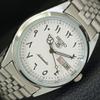 АВТОМАТИЧЕСКИЕ ВИНТАЖНЫЕ ВОССТАНОВЛЕННЫЕ МУЖСКИЕ ЧАСЫ SEIKO 5 JAPAN 6309A БЕЛЫЕ a441238-9