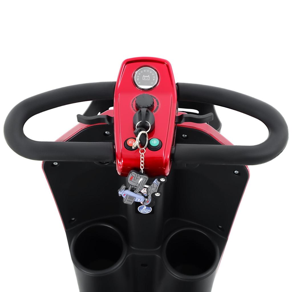 Sweetrich MAX PLUS Blue/Red Steel Frame, 300W Motor, 20Ah Battery, Max Speed 6 km/h, Four-Wheel Urban Commuter Scooter