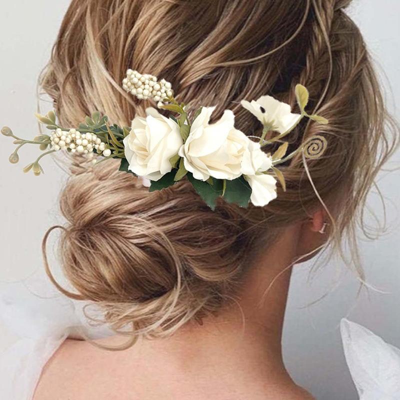 1 шт. шпилька для волос эстетическая красота аксессуары для волос богемия цветок мода свадьба невеста гребень для волос