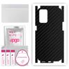 apgo Protective Skin Sticker for the Back+sides Compatible with Oppo Reno 6 5G, Full Wrap Film, Foil, Vinyl - Pattern Carbon Black