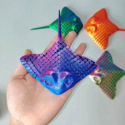 1 шт. 3D-печатный макет манта, морской животное, дьявольский скат, снятие стресса, креативный подарок, украшение