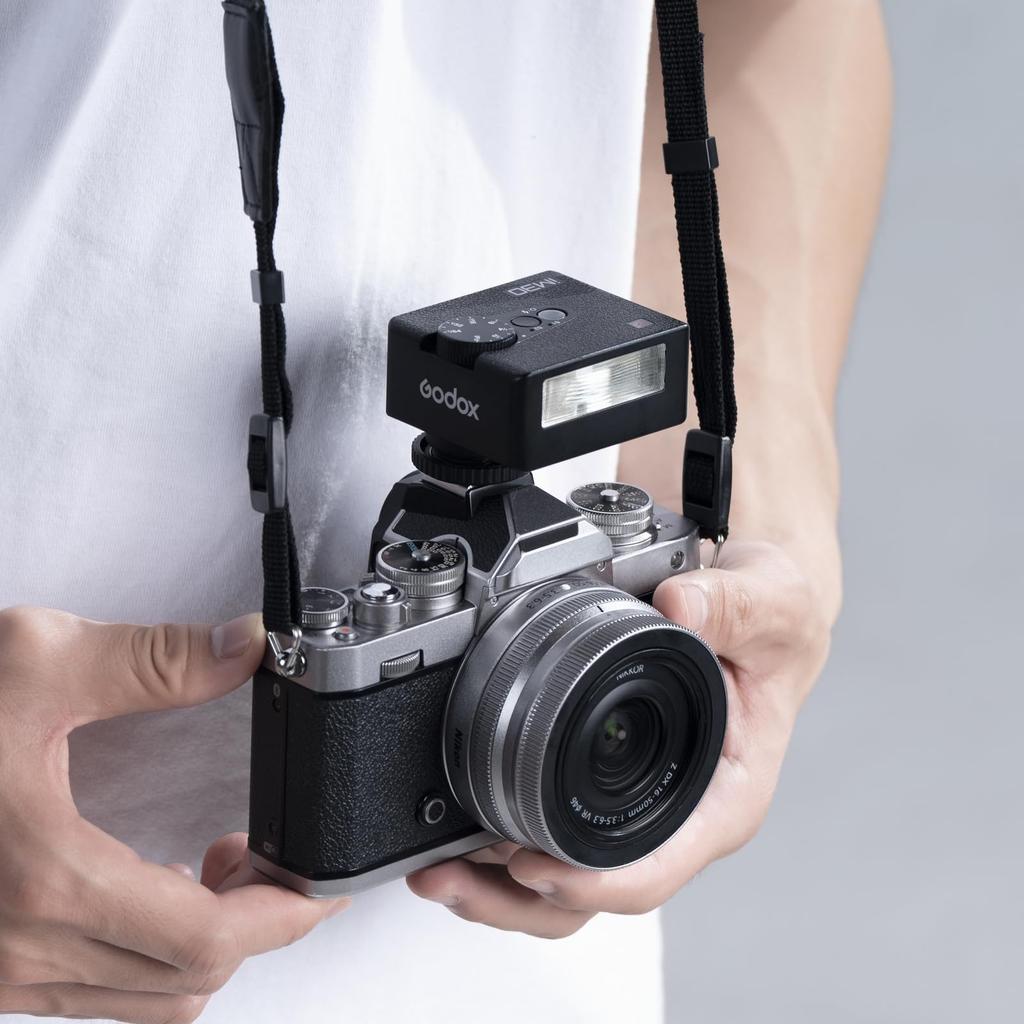Godox Authorized Godox iM30 Camera Flash iM30 Mini Flash 7 Output Optical iM30 Mini Flashlight Compatible with and Sony Dealer Speedlight, GN15,