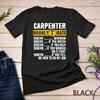 Funny Vintage Carpenter Apparel Woodworking Hourly Rate Mens Unisex T-shirt