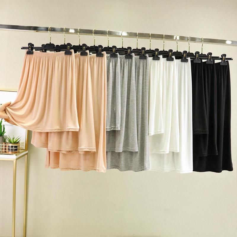 CCC Women's Black Half Slip Skirt - Summer Lining, Anti-Transparent, Safety Inner Wear