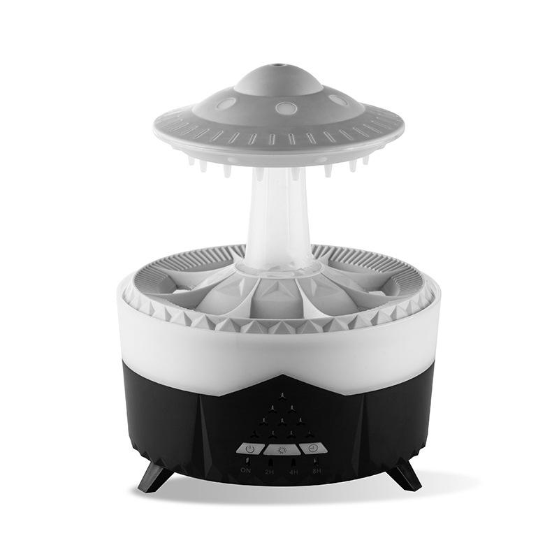 Rain Cloud Humidifier Water Drop Mushroom Humidifier, Automatic Off Aromatherapy Essential Oil Mushroom Diffuser, Suitable for Home Bedroom