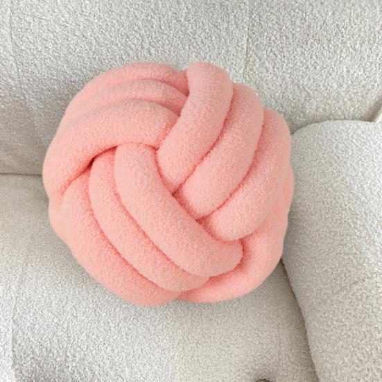 Подушка ручной плетеный узел 22 см круглый шарообразный шерпа эластичный спальный компаньон диван украшение дивана подушка для фотографии