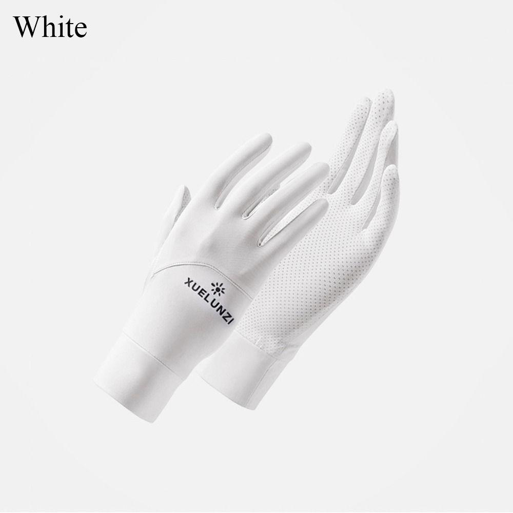 Ice Silk Sun Protection Gloves Thin Anti-UV Mittens Fashion Cycling Driving Gloves Women Girls