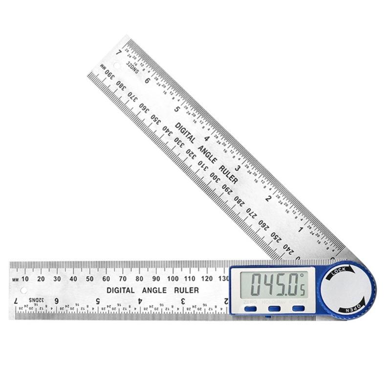 Steel Digital Protractor with Large LCD Display High Accuracy Digital Angles Gauges for Accurate Angles Measurements