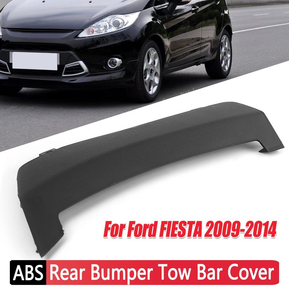 Rear Bumper Tow Bar Eye Cover Durable Primed ABS Auto Tow Bar Hole Cover Cap Insert Accessories for Ford FIESTA 2009-2014