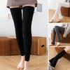 Winter Stockings Solid Color Keep Warm Yoga Socks Anti-shrink Winter Long Socks for Daily Wear
