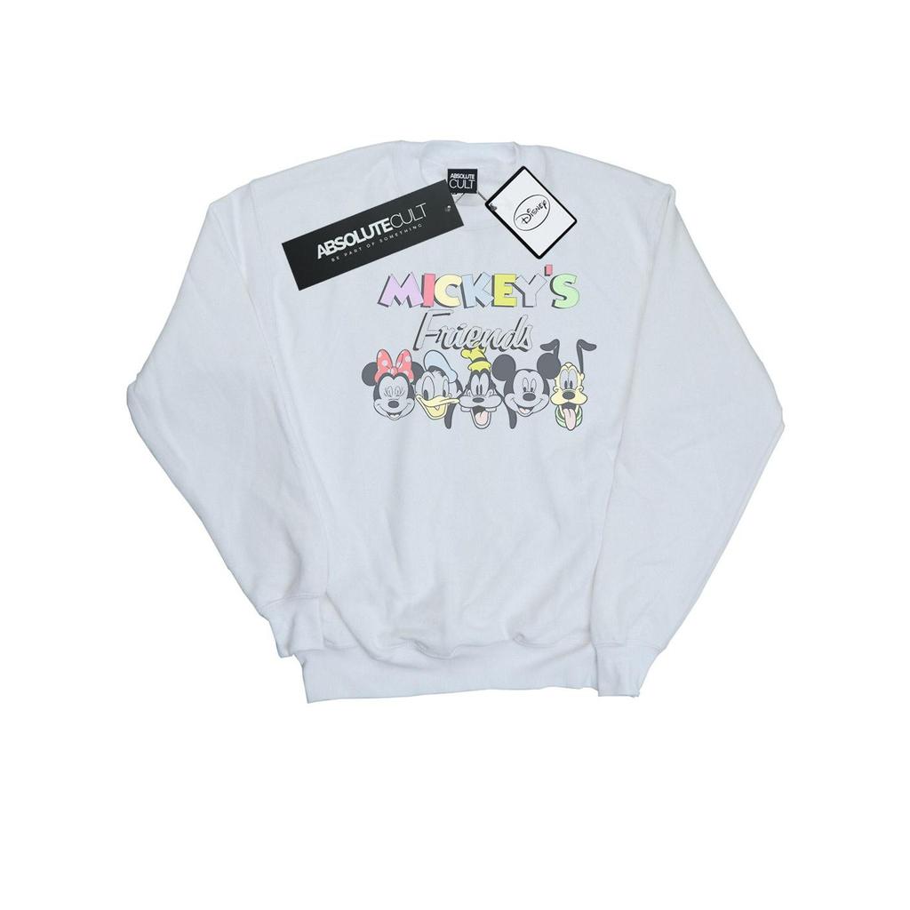Disney Mens Mickey Mouse Friends Faded Nostalgia Sweatshirt