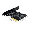 Карта расширения PCI-E 4X на 2 порта USB 3.1 Gen2 Type-C 10 Гбит/с для настольного ПК