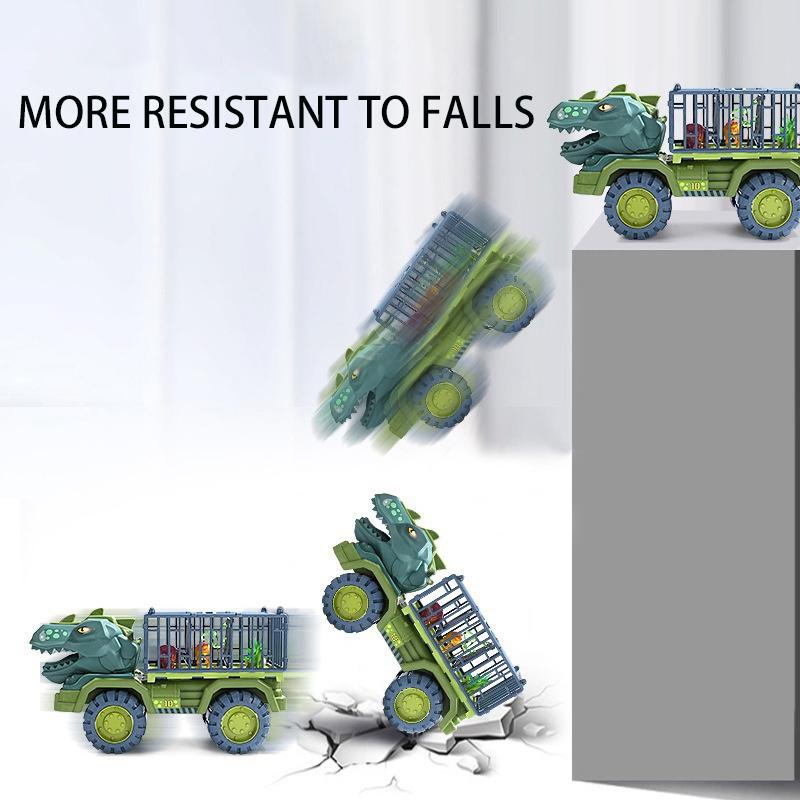 Новая детская игрушечная машинка с динозавром, большая модель инженерной машины, развивающая игрушка, транспортная машина, игрушка для мальчиков и девочек с подарком в виде динозавра