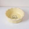 Ceramic Cat Bowl, Round Cat Food Bowl, Easy to Clean, Non-Slip Weighted Food Bowl for Cats And Small Dogs