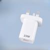 Новое зарядное устройство Mini 33W для мобильного телефона GaN, сертифицированное в разных странах, адаптер для быстрой зарядки по британскому стандарту