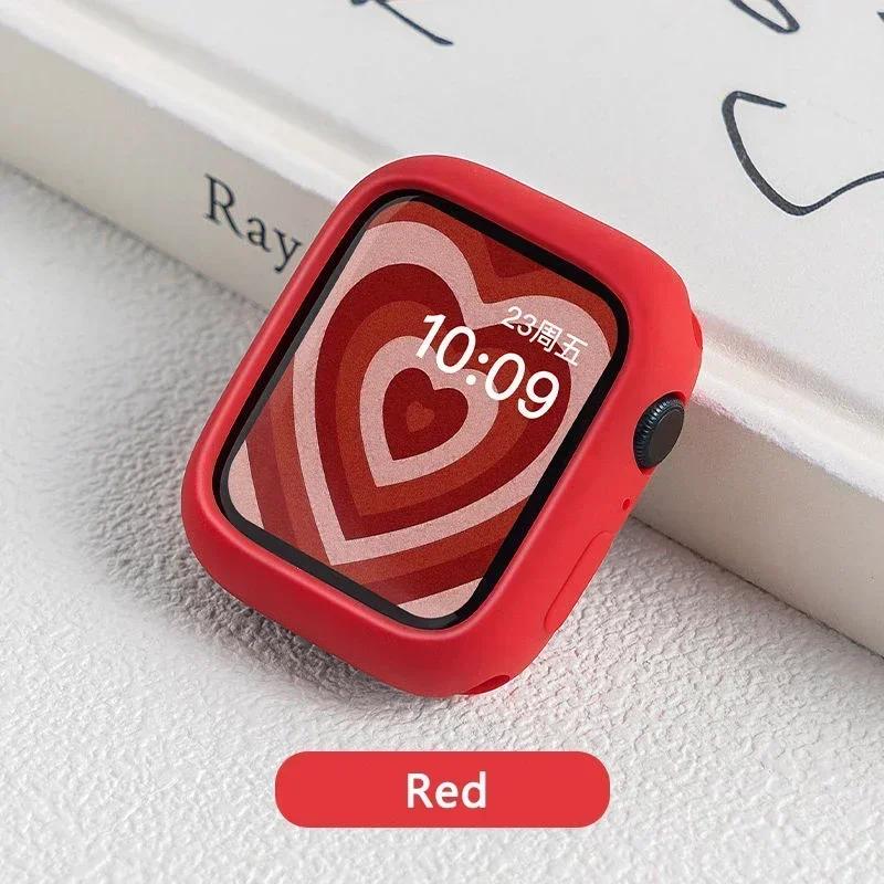 Силиконовый чехол для Apple Watch Case 10 42мм 46мм 44мм 40мм 45мм 41мм Аксессуары Бампер Защитная оболочка iWatch series SE 6 7 8 9