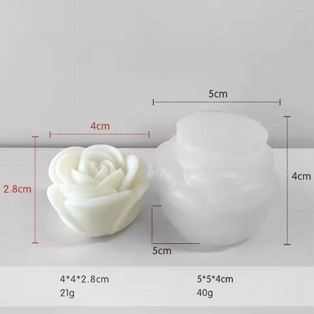 3D Силиконовая форма для цветов с рельефом - Форма розы/гортензии для изготовления свечей, мыла и гипса ручной работы, материалы для изготовления домашних украшений своими руками