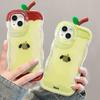 Apple Core Suitable for IPhone16 Mobile Phone Case 13promax Transparent Silicone 15 Leaf Doll 14 Double Bracket 11