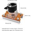 Основание фрезера по дереву, конструкция 2 в 1, точное пазование, компактное основание ручного фрезера по дереву, 0-5 см, регулируемая толщина доски, алюминиевый сплав для поверхности