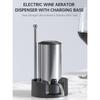 Stainless Steel Electric Wine Dispenser Automatic Rechargeable Aerator and Pourer Pump Wine Tasting Accessories