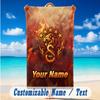 Beach Towel Custom Name Text, Quick Dry Large Towel For Beach HomeGalatasaray FC