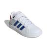Adidas Neo Grand Court 2.0 El K Comfortable Casual Durable Low-Top Skate Shoes Kids Sneakers White Blue Red GW6514