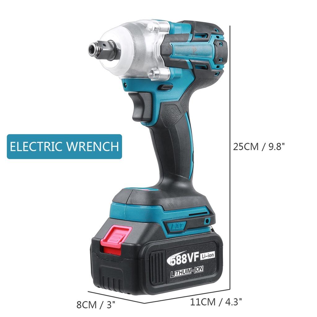 4 в 1, 588VF, 2000 об/мин, набор электрических инструментов, бесщеточный электрический ударный гайковерт/13 мм электрическая дрель/перфоратор/125 мм угловая шлифовальная машина