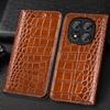 Флип-чехол из натуральной кожи с тиснением под крокодила для Xiaomi Poco M8 Pro, деловой, ретро, в стиле книги, кошелек