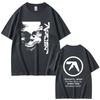 2025 Summer Aphex Twin Face Graphic T Shirt Richard D James Album Unisex Women Fashion Electronic Pop Music Short Sleeve Tshirts