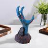 Смоляная статуэтка Рука Смерти Настольная скульптура Смоляное украшение на Хэллоуин Настольная подставка Для прикроватной тумбочки Ванной Балкона Кухни