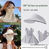 Женский летний комплект Facekini с защитой от УФ-лучей: Маска для лица, Солнцезащитная шляпа и Защита шеи