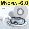Миопия Очки для плавания Рецептурные -1.0~-8.0 Водонепроницаемые Антизапотевающие Очки для плавания Силиконовые Диоптрийные Очки для дайвинга Взрослые Дети