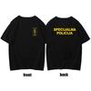 Custom Printed Shirts Men Two Sides Croatian Counter Terrorism Special Unit Force Crocop Gift Breathable Koszulki Street Fashion