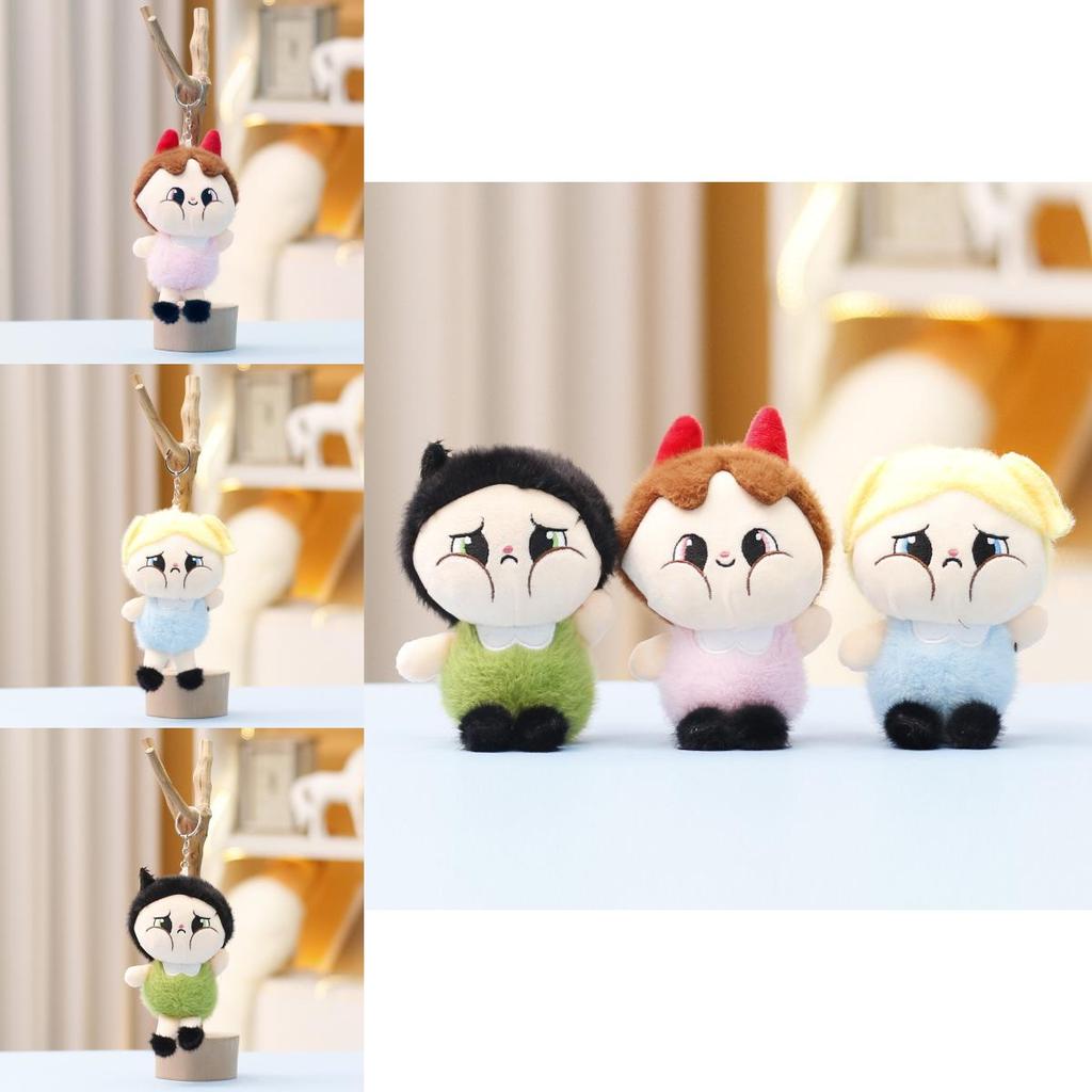 Cartoon Plush Toy Crybaby Doll Keychain Soft Stuffed Toy For Kids And Collectors
