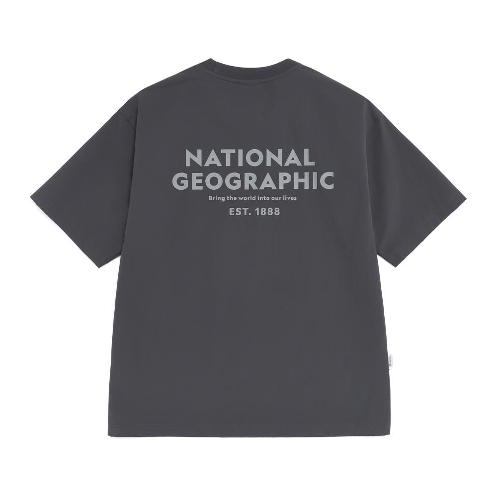 NATIONALGEOGRAPHIC N262Uts141 Freeze Stretch Graphic Short Sleeve T-Shirt Grey